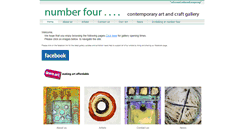 Desktop Screenshot of numberfourgallery.co.uk