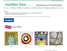 Tablet Screenshot of numberfourgallery.co.uk